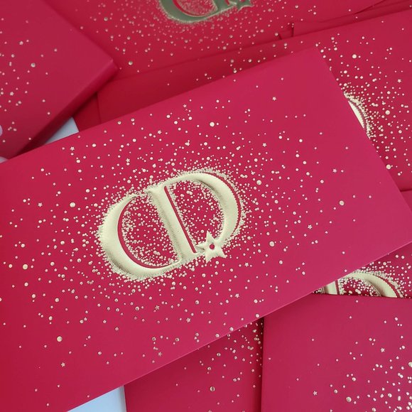 2 x DIOR gold logo Red Lucky Money Envelopes card - Picture 3 of 8